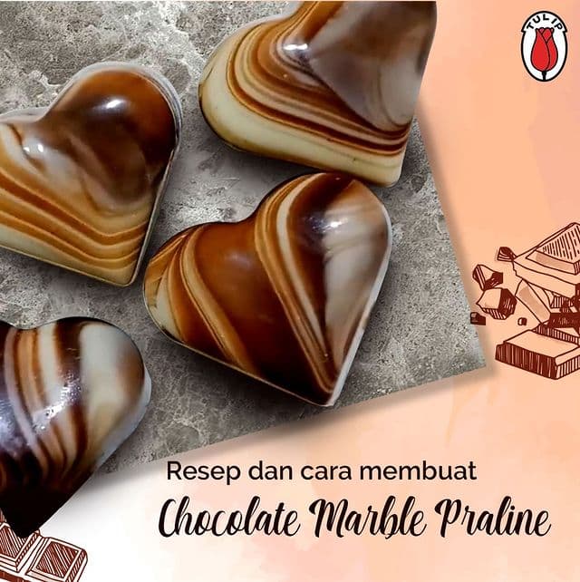 chocolate marble praline