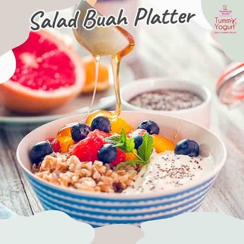 salad buah platter