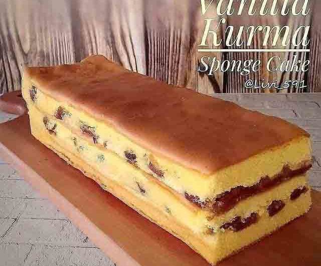 Vanilla Kurma Sponge Cake